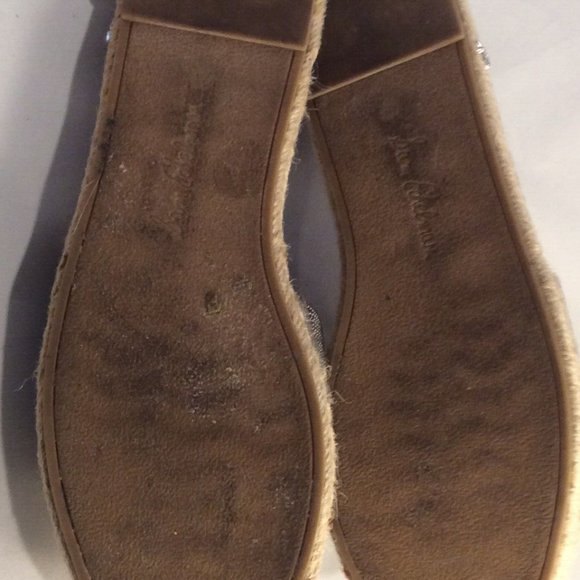 Sam Edelman Women's Aluna Slide Sandal Pewter Braided Espadrille Size 7.5 M - Picture 10 of 11